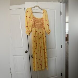 Yellow Floral Maxi Dress